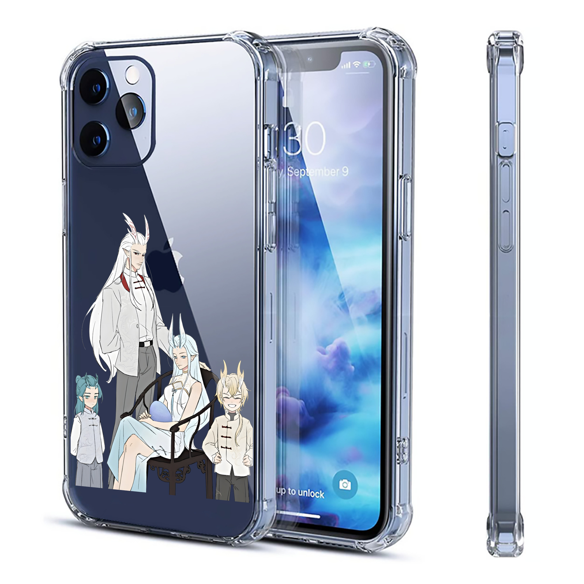 （画像用） Ne Zha 2 ナタ 魔童の大暴れ 【iPhone 12シリーズ対応】透明スマホケース（クリアソフトケース）